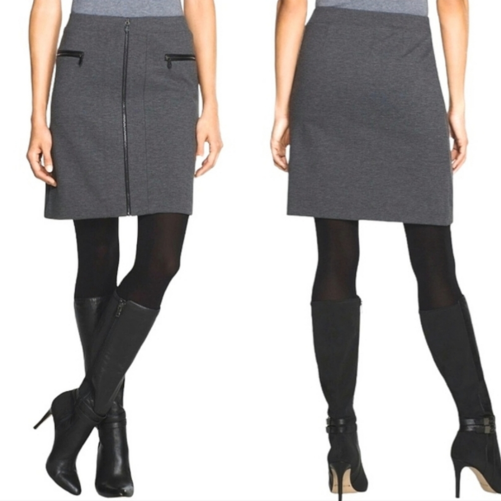WHBM Zipped Mini Skirt